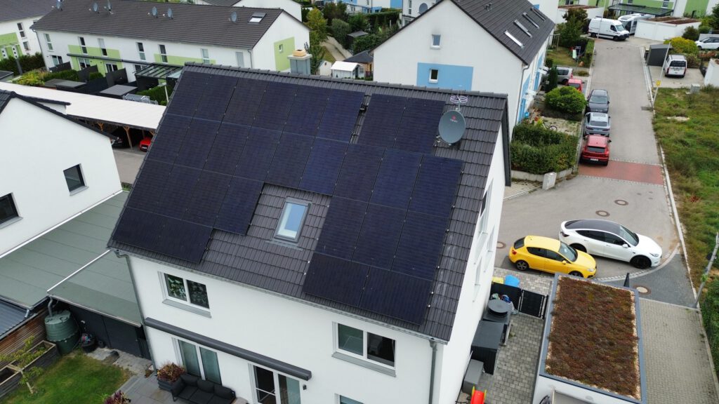 Photovoltaikanlage in Nürnberg auf einem Einfamilienhaus